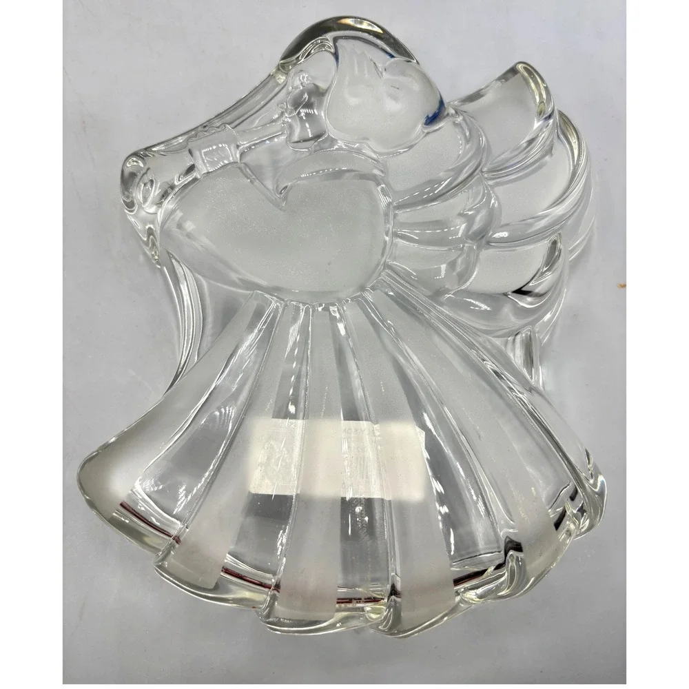 Mikasa Heavenly Song Glass Angel Trumpet Serving Bowl 7‎ 3/4 Inch Germany